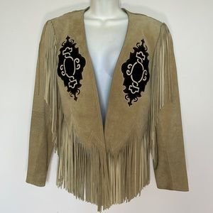 DD Co. Vintage suede fringed jacket